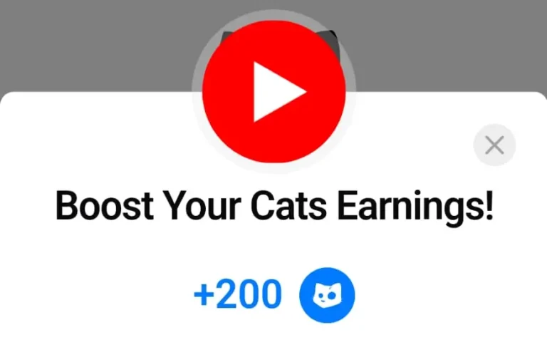 Earn 200 CATS with YouTube Task