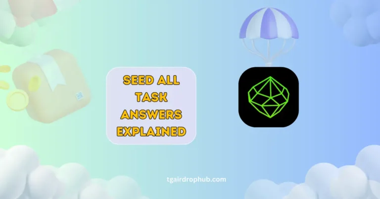 SEED All Task Answers Explained